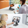 jteman foldable phone stand speaker features high-definition sound quality and a large-capacity power bank function, making it ideal for watching videos on your phone or participating in online meetings. It's also a great gift for friends