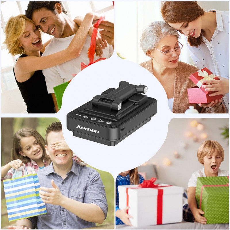 Jiteman Multi-Function Bluetooth Speaker with Phone Holder, RGB Atmosphere Light, Bluetooth & Computer Connection for Home Entertainment