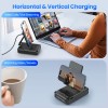 3-in-1 Bluetooth Speaker Wireless Charger Stand, Multi-Function Desktop Phone Holder with Wireless Charging Station for iPhone, Samsung, Home Office Desk