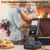 JTEMAN Foldable Phone Stand Speaker with HD Audio and Emergency Charging – A cool, tech-savvy kitchen gadget suitable for various smartphones and tablets; a great birthday gift for men and women.
