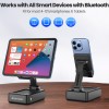 JTEMAN Foldable Phone Stand Speaker with HD Audio and Emergency Charging – A cool, tech-savvy kitchen gadget suitable for various smartphones and tablets; a great birthday gift for men and women.