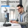 Portable 3-in-1 Bluetooth Speaker Charging Stand, All-in-One Entertainment & Charging Solution for Nightstand, Work Desk and Travel