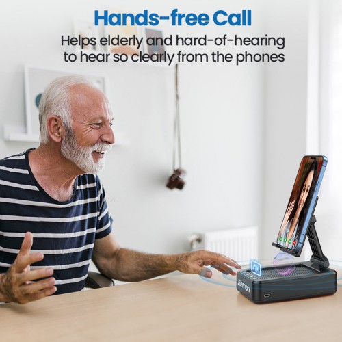 jteman L9 Bluetooth Speaker Phone Stand: Features high-definition stereo surround sound and a foldable, non-slip design. Suitable for home, office, and leisure settings—a great tech gift for friends and family.