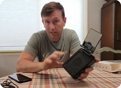 Bluetooth Speaker with Cell Phone Stand, 
Tech Gadgets Gifts