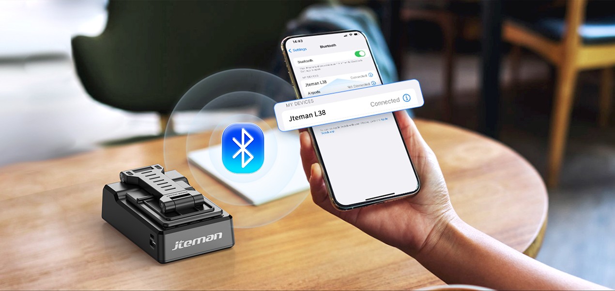 Speakerphone holder - Bluetooth connection is convenient and quick