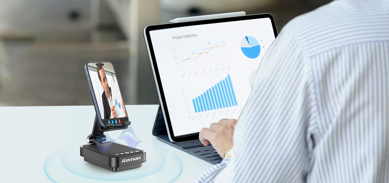 When you are in the office and need to participate in a video conference via your mobile phone, what should you do?